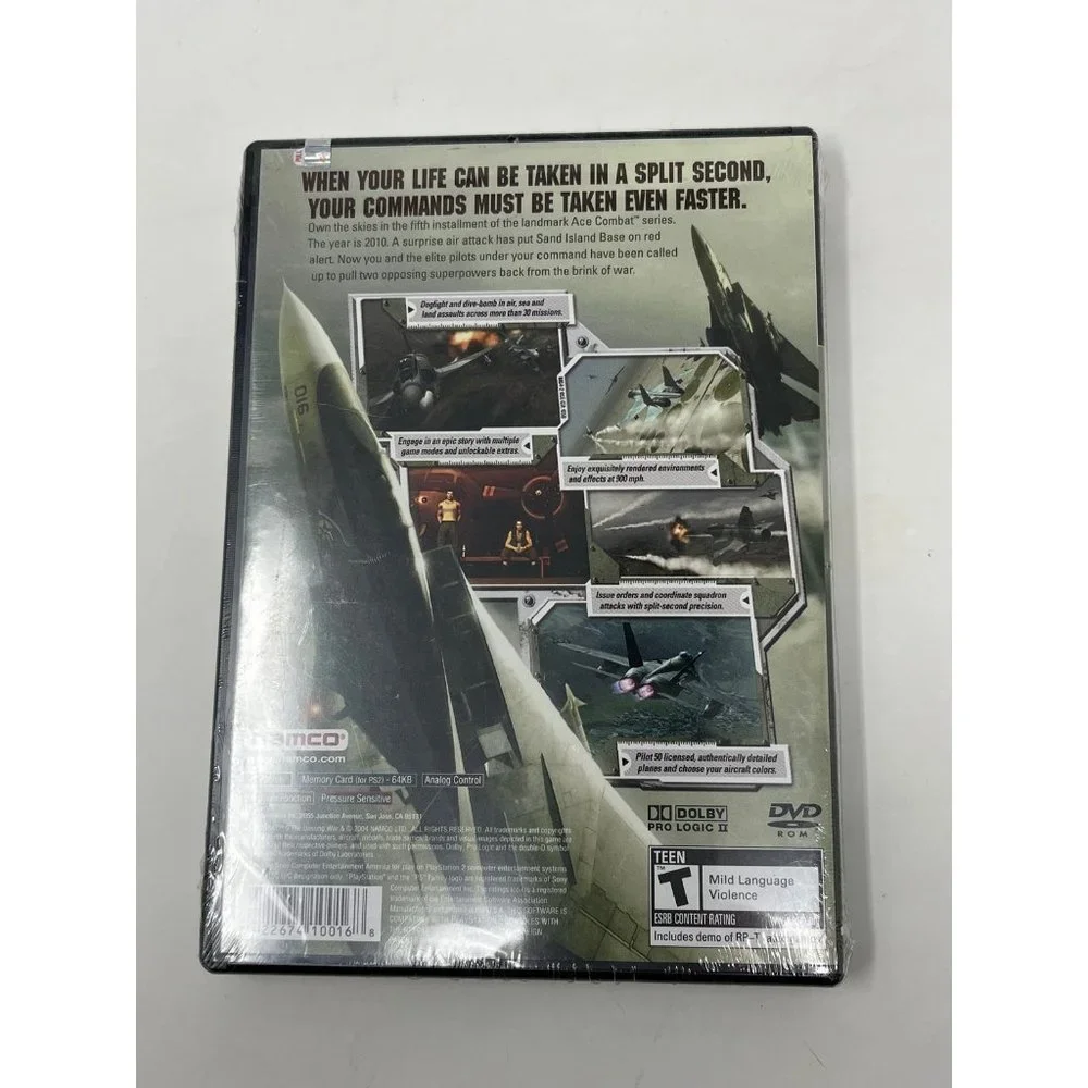 PlayStation 2 Ace Combat 5 The Unsung War by Namco - New and Sealed (Retired)